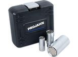 Universal-Steckschlüsselkoffer PROJAHN, 3-tlg., 1/4" und 3/8" und 1/2", Kunststoff-Box