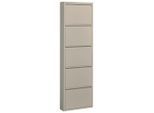 Boxxx Schuhkipper, Kaschmir, Metall, 51x170x16 cm, Typenauswahl, stehend, Garderobe, Schuhaufbewahrung, Schuhkipper