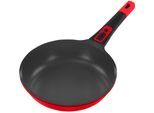 Bratpfanne KING "»Click-Grip Xylan Plus Silver Diamond«", rot, H:5,5cm Ø:28cm, Pfannen, Bratpfanne, Induktion, abnehmbarer Griff, XYLAN puls Silver Diamond-Beschichtung