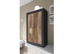 Highboard HOME AFFAIRE "Basic Höhe 162 cm, Breite 102 cm, Kommode 4 Türen, Hochkommode", schwarz (schwarz matt, pero), B:102cm H:162cm T:43cm, Sideboards, Highboard, Metallgriff, moderne Rahmenoptik, viel Stauraum, Farbauswahl