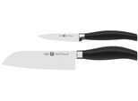 Messer-Set ZWILLING "***** FIVE STAR", schwarz, Stahl, Kochmesser-Sets, Messer-Set, Made in Germany, Sonderschmelze, Ergonomisch, 2-tlg.