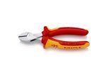 KNIPEX 73 06 160 X-Cut® Kompakt-Seitenschneider hochübersetzt isoliert mit Mehrkomponenten-Hüllen, VDE-geprüft verchromt 160 mm)