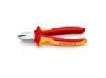 KNIPEX 70 06 180 Seitenschneider isoliert mit Mehrkomponenten-Hüllen, VDE-geprüft verchromt 180 mm)