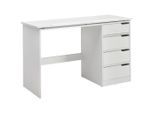 Mid.you Schreibtisch, Weiß, Holzwerkstoff, 4 Schublade(n) Schubladen, rechteckig, eckig, 120x74x48 cm, Stauraum, Arbeitszimmer, Schreibtische, Bürotische