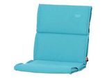 Sesselauflage SIENA GARDEN "Stella", blau (aqua), B:48cm H:6cm T:100cm, Polsterauflagen, BxT: 48x100 cm