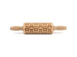 Teigroller FOLKROLL "3D-Motiv-Teigrolle", braun, L:23cm, Massivholz, Teigroller, Teddybären