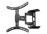 HAMA TV-Wandhalterung "schwenkbar, vollbeweglich, 81 - 165 cm (32"- 65"), 43", 50", 55", schwarz, B:35,5cm H:6,7cm T:48,8cm, Gerätehalterungen, Wasserwaage und Kabelmanager integriert