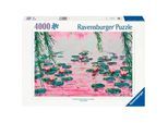 Puzzle RAVENSBURGER "Pink Water Lilies", bunt, Puzzles, KinderB:138cm H:92cm, Pappe, Made in Germany, B:138cm H:92cm