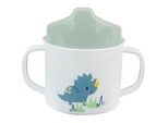 Trinklernbecher STERNTALER "Dino Rexi", Kinder, Gr. 12cm, blau, Polypropylen, Silikon, Trinkgefäße