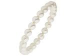 Armband JOBO "Muschelkern-Perlen 8 mm", weiß, Armbänder, Damen, 17cm, Perlen, Armband, weiß 17 cm