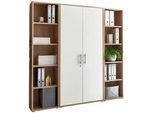 Aktenschrank Office Edition Sw Set 3 hoch Weiß/Sonoma Eiche