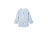 TOM TAILOR Damen Bluse mit Streifenmuster, blau, Gestreift, Gr. 40
