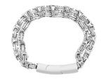 Armband ADELIA´S "Herren Armband aus Edelstahl 19 cm", silber, Armbänder, Herren, 19cm, Edelstahl, Armband, Schöne Geschenkidee zum Muttertag