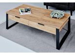 Couchtisch JAHNKE "LOOP COFFEE", braun (kerneiche, schwarz, kerneiche), B:118cm H:40cm T:59cm, Tische, Couchtisch