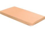 Spannbettlaken IRISETTE "Royal 3", orange (melba), B:150cm L:200cm, Jersey, Obermaterial: 97% Baumwolle, 3% Elasthan, Bettlaken, Spannbettlaken