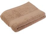 Badetuch GÖZZE "New York", rot (marone), B:70cm L:140cm, Frottier, Obermaterial: 100% Baumwolle, Handtücher, Badetuch, moderne Uni-Farben, strukturierte Borte, 100% Baumwolle, in 2 Größen