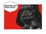 Bild KOMAR "Star Wars Classic Comic Quote Vader", bunt (farbe bild(er): bunt), B:70cm H:50cm, Holz, Papier, Bilder, Bild, Wandbild zur Dekoration im Kinderzimmer - ohne Rahmen