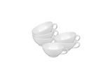 Tasse SELTMANN WEIDEN "Teetassen Rondo/Liane 0,14 l 6er Set weiß", weiß, Porzellan, Trinkgefäße, Tasse