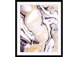 Bild QUEENCE "Dustin", bunt (farbe rahmen: schwarz, farbe bild(er): blau, türkis, pink, gelb), B:30cm H:40cm, Acrylglas, Holz, Papier, Bilder, Bild, HD Premium Poster-Druck inkl. Holzrahmen
