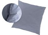 Kissenbezüge PRIMERA "Kissenbezüge »Stone Washed«, Primera (2 Stück)", blau, B:40cm L:40cm, Renforcé, Obermaterial: 100% Baumwolle, Kissenbezüge, Kissenbezüge, mit Stone-Washed Optik