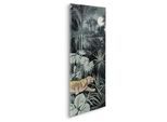 Leinwandbild KOMAR "Creeping Tiger - Größe 40 x 90 cm", bunt (farbe bild(er): türkis, grün, schwarz), B:40cm, Holz, Papier, Bilder, Leinwandbild, Keilrahmenbild mi Echtholzrahmen