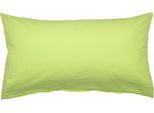Kissenbezug JANINE "PIANO 0125 31 80x80", grün, B:80cm L:40cm, Mako-Soft-Seersucker, Seersucker, Kissenbezüge, Kissenbezug, mit Reißverschluss