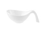 Schale VILLEROY & BOCH "Bol mit Griff Flow 600 ml weiß", weiß, Schüsseln, Schale