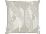 Dekokissen APELT "7312" Gr. 1, grau (taupe, gemustert), B:45cm H:5cm L:45cm, Polyester, Dekokissen_Sitzkissen_Kissenhüllen, Dekokissen, Kissenhülle mit Füllung, 1 Stück