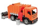 Spielzeug-Müllwagen LENA "GIGA TRUCKS, Müllwagen", orange (orange, grau, schwarz), Spielzeugfahrzeuge, KinderT:64cm, Kunststoff, Spielzeug-Müllwagen, Made in Europe, T:64cm