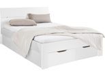 Bett RAUCH "Einzelbett Doppelbett Stauraum FLEXX Breiten 90/140/180 cm", weiß, B:145cm H:90cm L:209cm, Betten, Bett, Einzelbett Doppelbett Stauraum FLEXX Breiten 90/140/180 cm