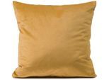 Dekokissen GÖZZE "California", senf, unifarben, B:45cm H:10cm L:45cm, Polyester, Dekokissen_Sitzkissen_Kissenhüllen, Dekokissen