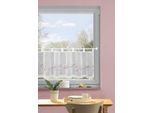 Scheibengardine HOME WOHNIDEEN "ELLY" Gr. 1, rosa (rosé), B:120cm H:45cm, Leinenstruktur, Polyester, Gardinen, Scheibengardine, Cafehaus,Leinenstruktur,bestickt