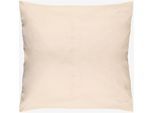 Kissenbezug WOLKENFELD "Mako-Satin Baumwolle Kopfkissenbezug - Premium Kissenbezug", beige, B:80cm L:80cm, Mako-Satin, Obermaterial: 100% Polyester, Kissenbezüge, Kissenbezug, Größe 80x80 und 40x80 cm; versteckter Reißverschluss