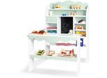 Kaufladen PINOLINO "Wilma", blau (weiß, türkis), Kaufläden, KinderB:82cm H:101cm T:86cm, MDF, Kaufladen, B:82cm H:101cm T:86cm