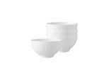 Schale VILLEROY & BOCH "Bols Cellini 750 ml 4er Set weiß", weiß, Schüsseln, Schale