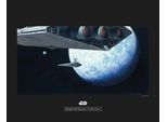 Bild KOMAR "Star Wars Classic RMQ Hoth Orbit", bunt (farbe bild(er): bunt), B:50cm H:40cm, Holz, Papier, Bilder, Bild, Wandbild zur Dekoration im Kinderzimmer - ohne Rahmen