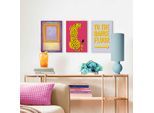 Leinwandbild REINDERS "Keep on Dancing", bunt (farbe bild(er): bunt), B:20cm H:30cm T:1,6cm, Leinwand, Bilder, Leinwandbild