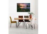 Leinwandbild KOMAR "Abends in Schweden - Größe 90 x 60 cm", bunt (farbe bild(er): bunt), B:90cm H:60cm T:2cm, Holz, Papier, Bilder, Leinwandbild, Keilrahmenbild mi Echtholzrahmen