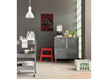 Leinwandbild KOMAR "Marvel Venom Symbiont Red", schwarz (farbe bild(er): rot,schwarz), Disney, 1 Stk., Vlies, Bilder, Leinwandbild, 40 x 60 cm (Breite x Höhe) - Kinderzimmer, Dekoration