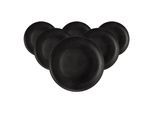 Frühstücksteller SELTMANN WEIDEN "Frühstücksteller Liberty Velvet Black ø 22,7 cm 6er Set schwarz", schwarz, L:22,7cm, Speiseteller, Frühstücksteller