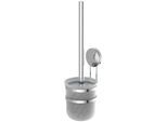 WC-Reinigungsbürste EISL, grau (chrom), B:12cm H:37cm L:12cm, Edelstahl, Reinigungsbürsten, WC-Reinigungsbürste, Edelstahl, Toilettenbürstenhalter, Wandmontage ohne bohren