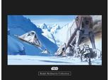 Bild KOMAR "Star Wars Classic RMQ Hoth Battle Snowspeeder", bunt (farbe bild(er): bunt), B:40cm H:30cm, Holz, Papier, Bilder, Bild, Wandbild zur Dekoration im Kinderzimmer - ohne Rahmen