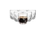 Espressoglas LEONARDO "Espressogläser (1) Gocce 60 ml 6er Set transparent", bunt (transparent), 6 tlg., Glas, Trinkgefäße, Espressoglas