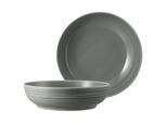 Schale SELTMANN WEIDEN "Foodbowl Terra ø 25,5 cm 2er Set", grau (perlgrau), L:25,5cm, Schüsseln, Schale