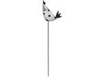 Dekofigur AM DESIGN "Osterdeko "Huhn", schwarz, B:7cm H:109,2cm T:26cm, Metall, Dekofiguren, Dekofigur, Gartenstecker aus Metall