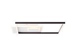 BRILLIANT LED Deckenleuchte "Iorgo", schwarz (schwarz, weiß), H: 5,4cm, Leuchten, 43 x 43 cm, 4300 lm, Metall/Kunststoff, schwarz/weiß, LED Deckenleuchte