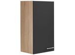 Hängeschrank OPTIFIT "Kalmar", grau (anthrazit), B:50cm H:90cm T:35cm, Schränke, Hängeschrank