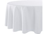 Tischdecke DELINDO LIFESTYLE "WIEN" Gr. 7, weiß, B:140cm L:180cm, Polyester, Tischdecken, Tischdecke, Fleckabweisend, pflegeleicht, 180 g/m²