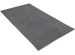 Strandtuch VOSSEN "Beach Club", grau (flanell), B:100cm L:180cm, Frotteevelours, Obermaterial: 100% Baumwolle, Handtücher, Strandtuch, Badetuch, Uni Farben, mit Schriftzug