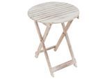 Gartentisch VCM "Klapptisch Gartentisch Beistelltisch klappbar Holz", braun (natur), Tische, Gartentisch